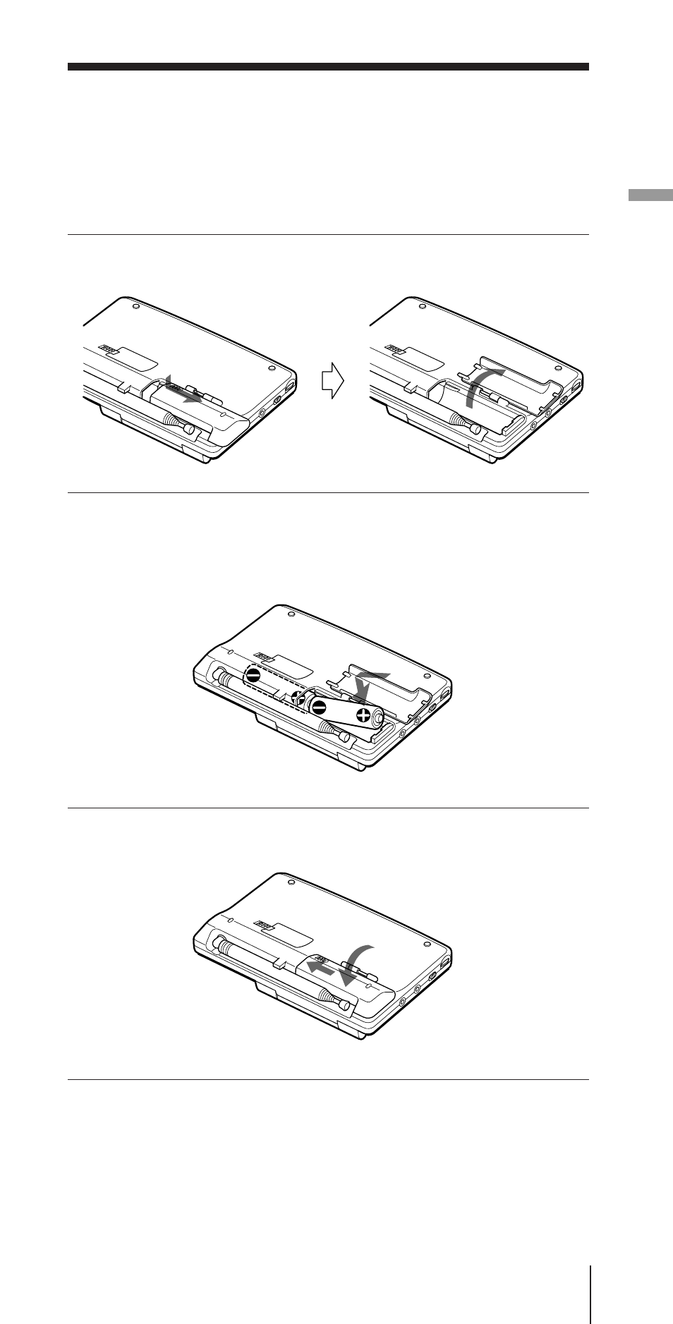 Fuentes de alimentación, Alimentación con pilas | Sony CF-SW07 User Manual | Page 111 / 156