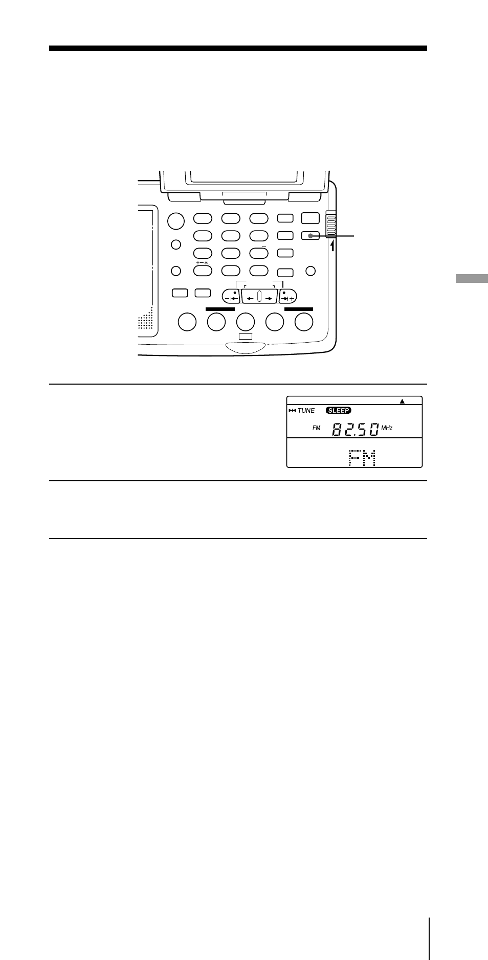 Presione sleep, Sintonice la emisora deseada, Presione power on/off | Otras operaciones, Sleep | Sony CF-SW07 User Manual | Page 143 / 156