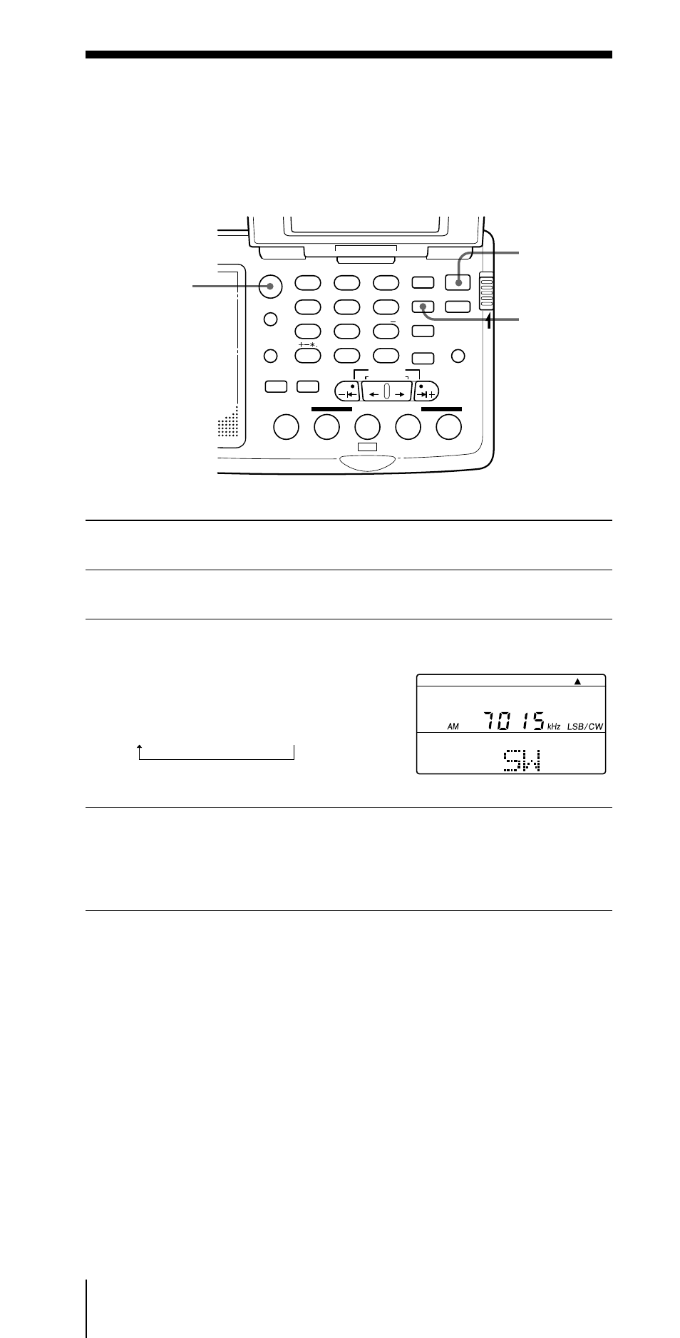 Ssbやcwを受信する, Ssb cw, Power on/off | Fm/am am, Ssb usb lsb/cw | Sony CF-SW07 User Manual | Page 30 / 156