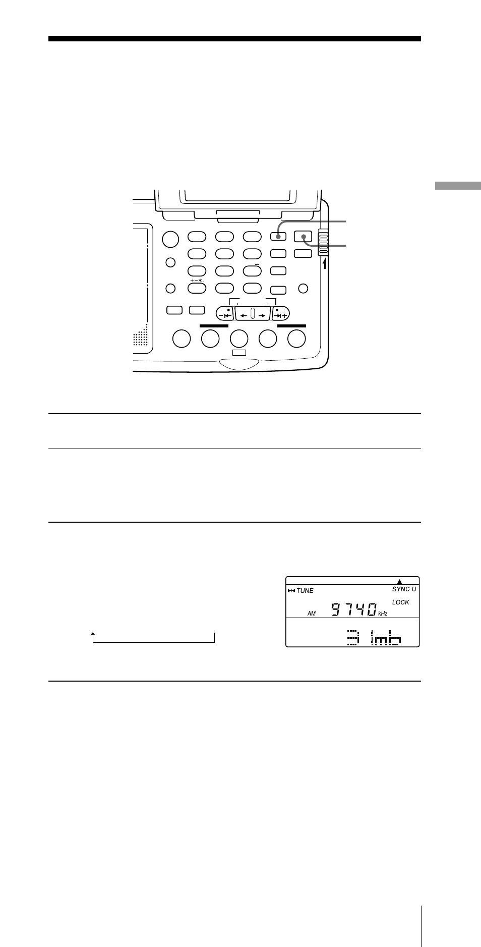 Am放送を良い状態で受信する ﾑ 同期検波, Power on/off, Sync sync u sync l | Sony CF-SW07 User Manual | Page 31 / 156