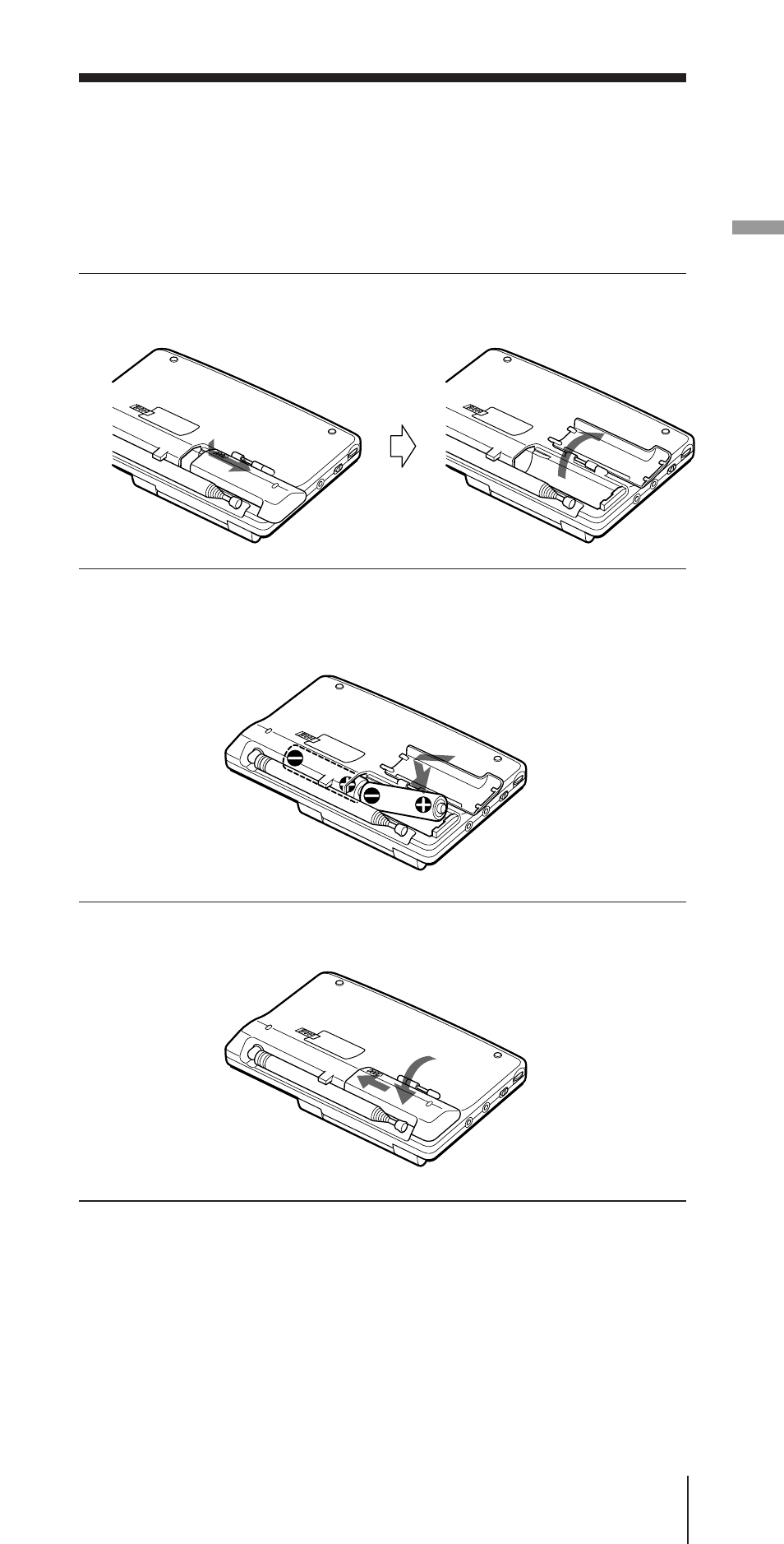 Power sources, Operating on batteries | Sony CF-SW07 User Manual | Page 61 / 156