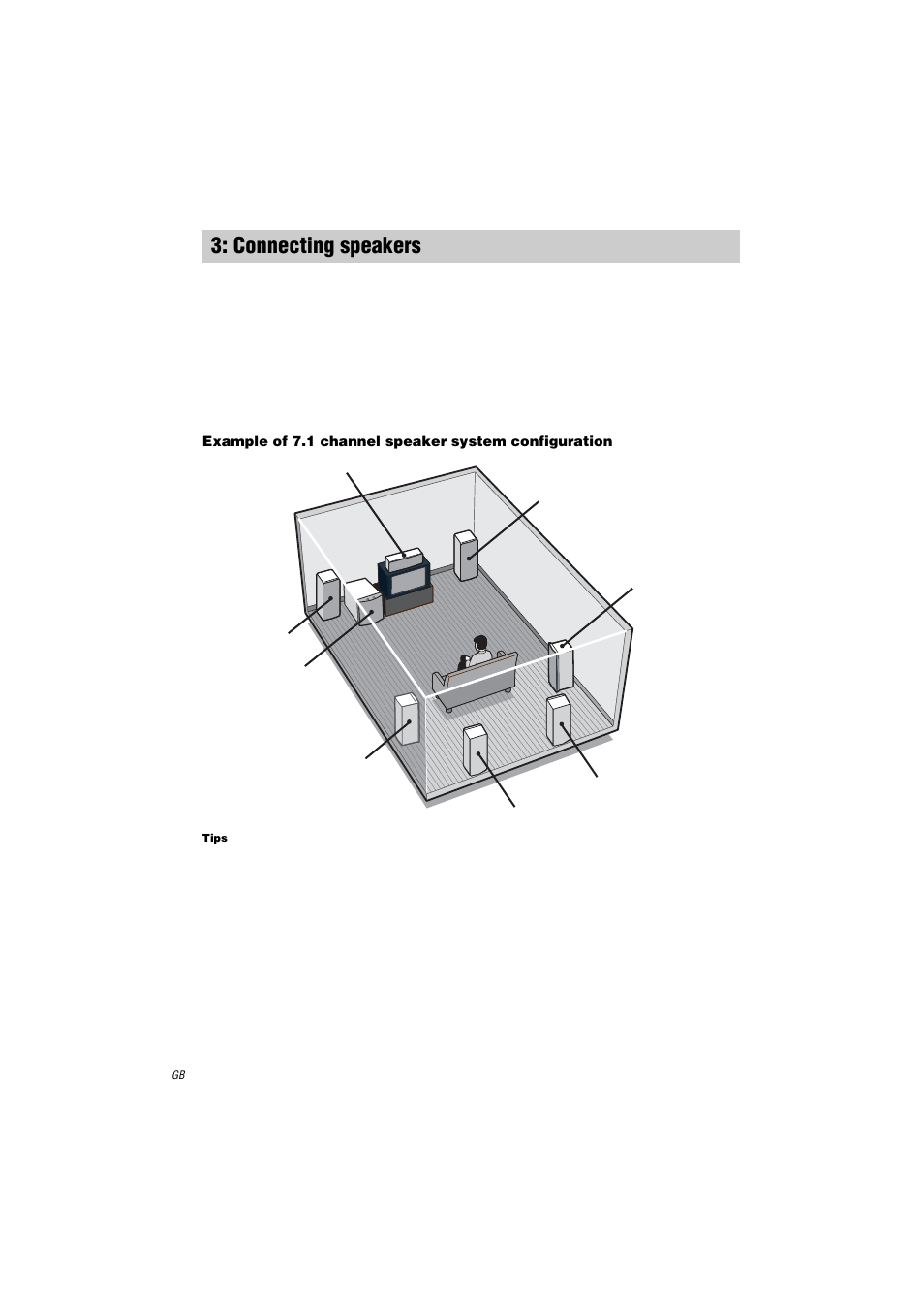 Connecting speakers | Sony STR-DA3000ES User Manual | Page 16 / 68