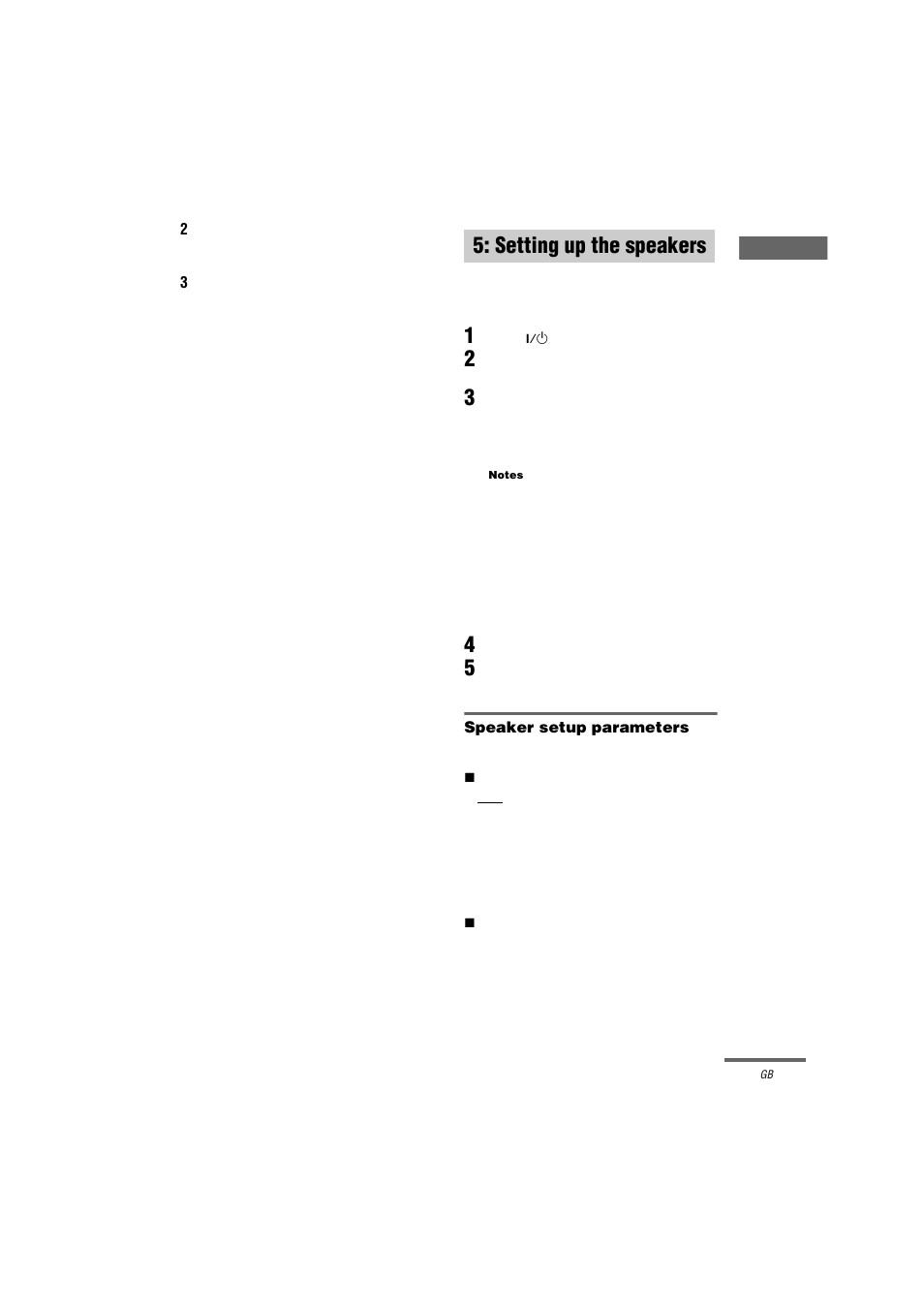 Setting up the speakers | Sony STR-DA3000ES User Manual | Page 19 / 68