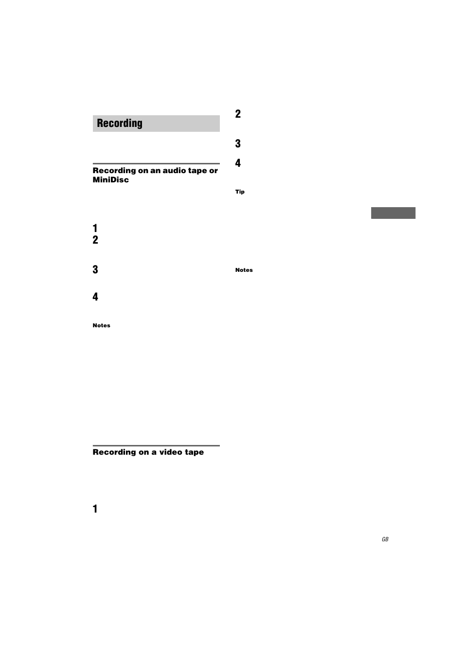 Recording | Sony STR-DA3000ES User Manual | Page 51 / 68