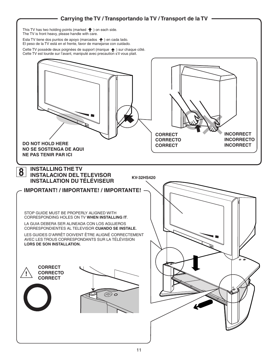 Sony SU-32HX1 User Manual | Page 11 / 16