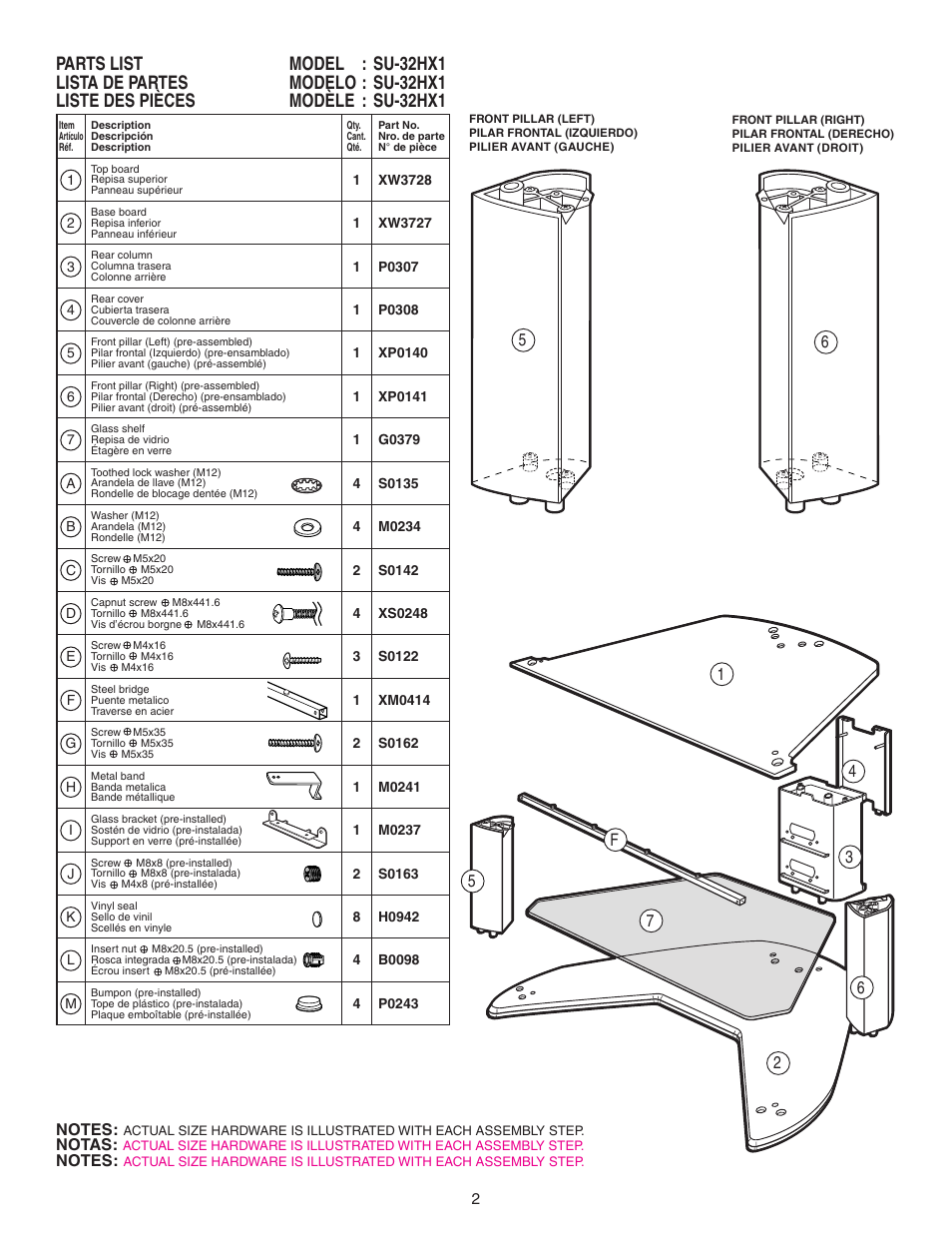 Sony SU-32HX1 User Manual | Page 2 / 16