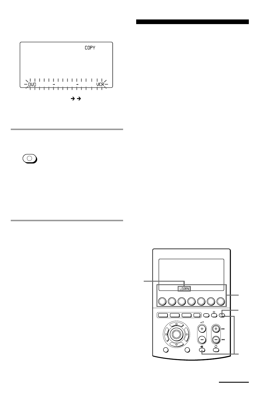 Or label keys, Press commander off, The commander turns off | The commander returns to the previous setting mode, Continued | Sony RM-AV3000T User Manual | Page 49 / 100