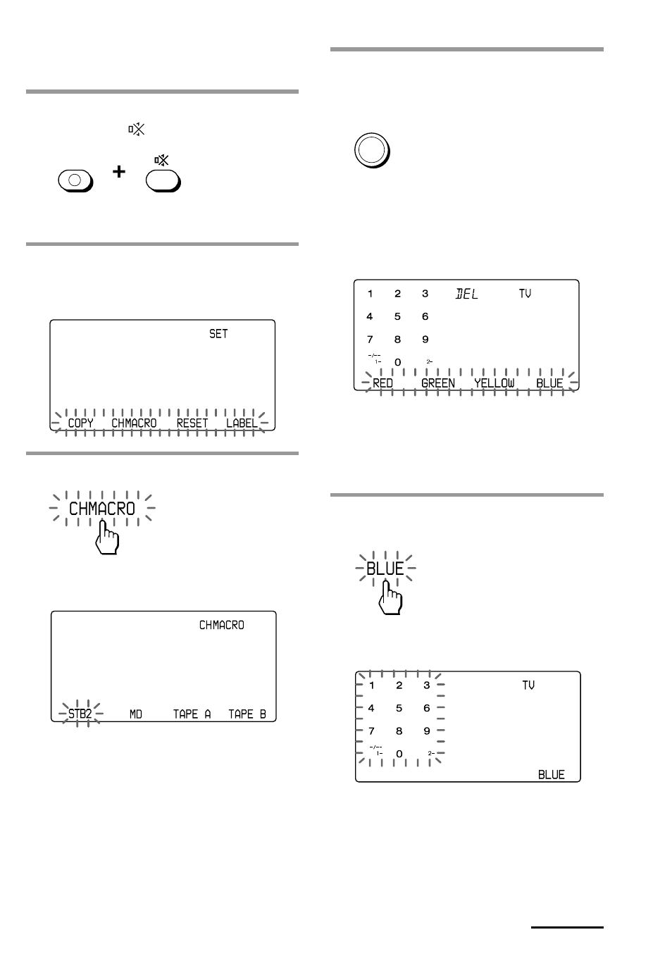 Chmacro, Blue | Sony RM-AV3000T User Manual | Page 59 / 100