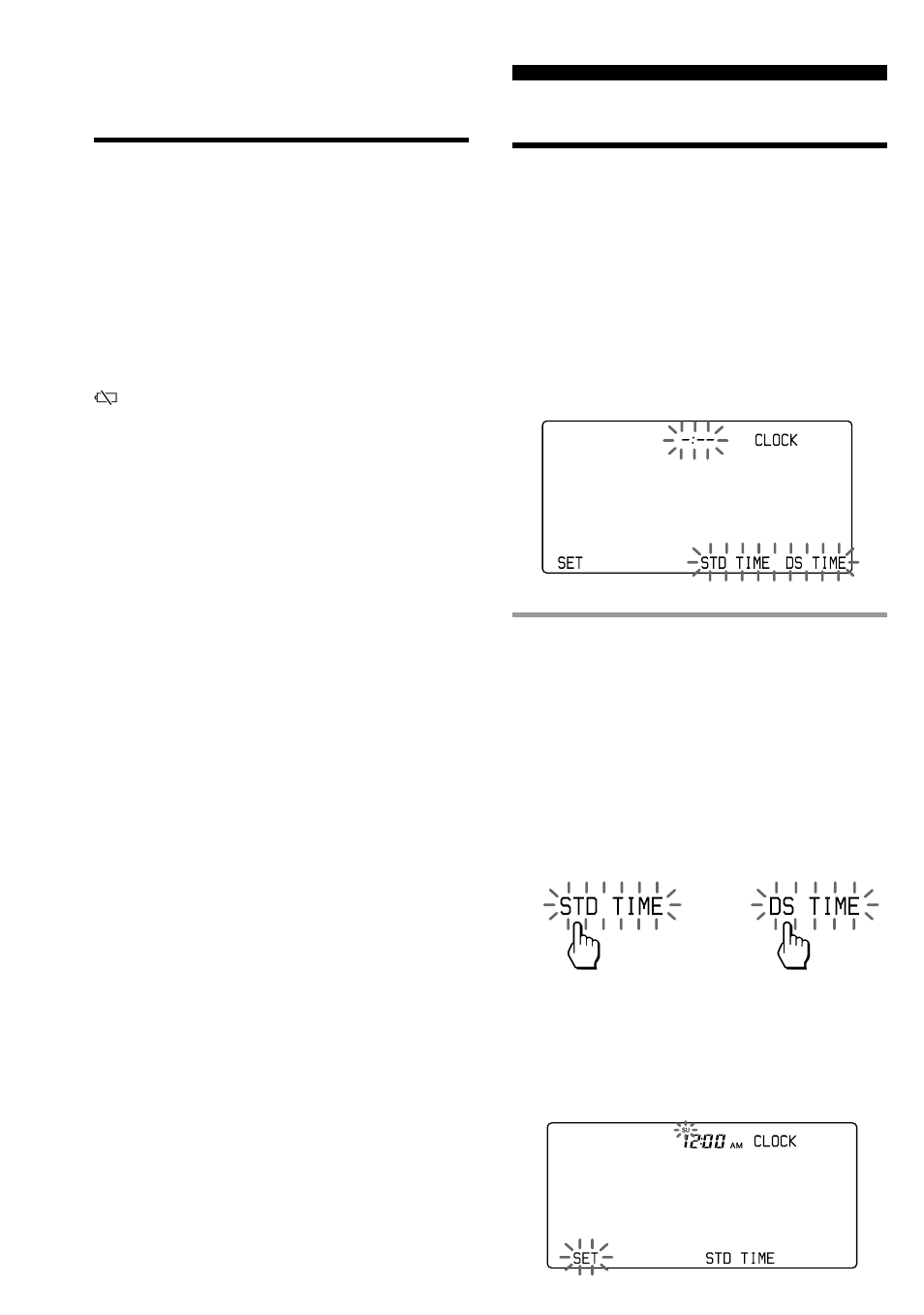 When to replace the batteries, Setting the clock | Sony RM-AV3000T User Manual | Page 8 / 100