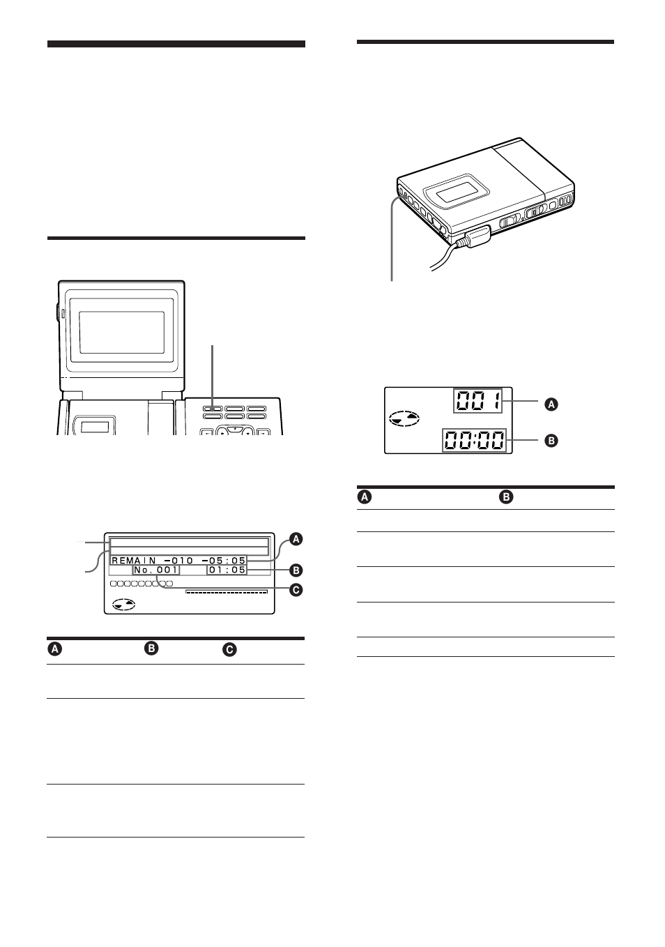 On the recorder, On the station, Recorded time | Track name, Cdisplay, Appears only if the disc/track has been labeled | Sony MZ-R5ST User Manual | Page 24 / 59