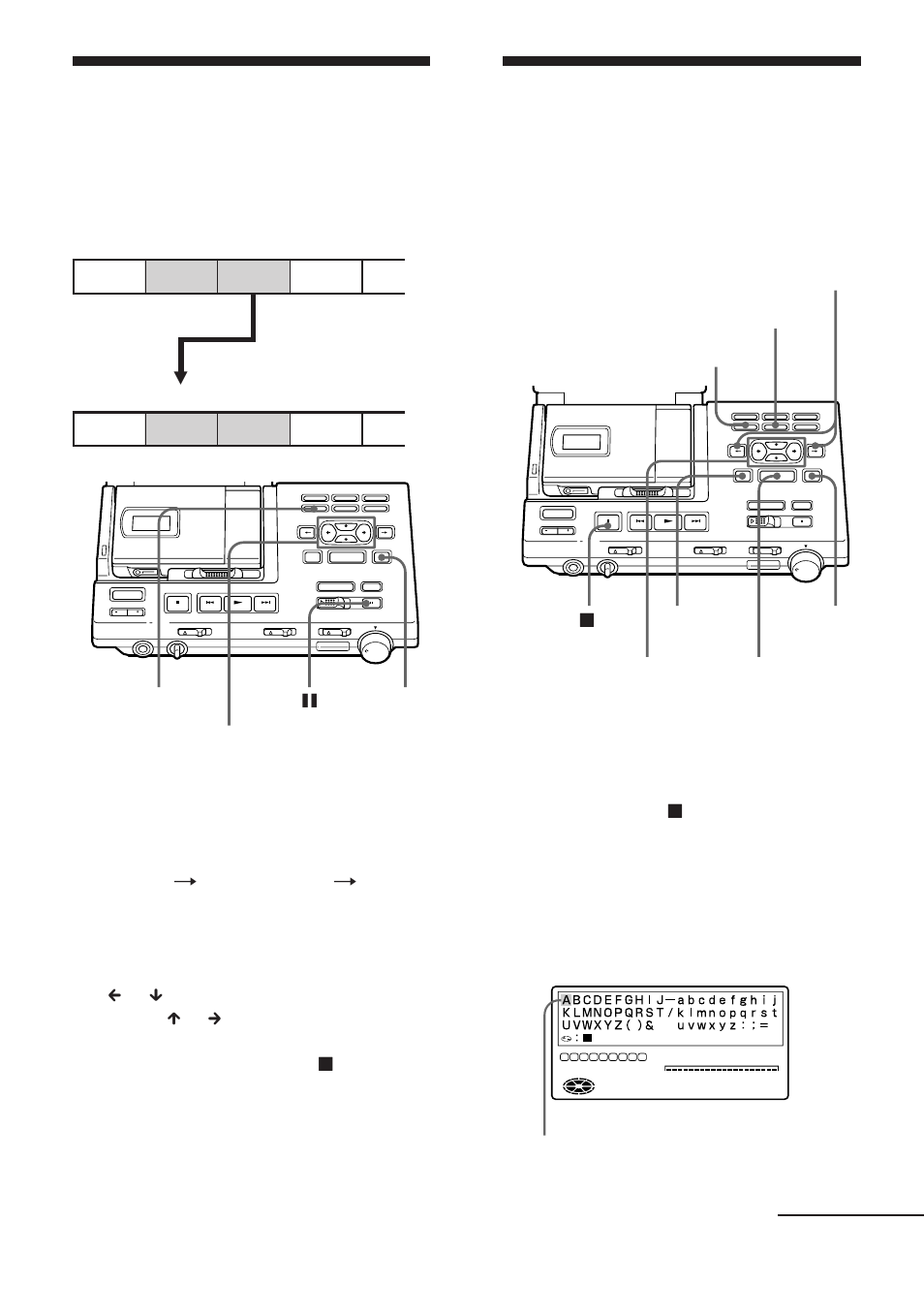 29 labeling recordings (title), Moving recorded tracks (move) | Sony MZ-R5ST User Manual | Page 29 / 59