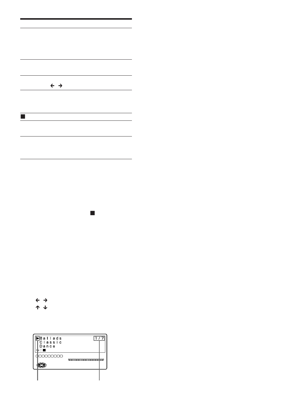 Press, Available characters, Cursor page indication | Sony MZ-R5ST User Manual | Page 30 / 59