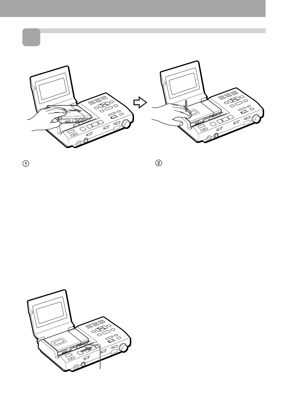 Attach the recorder to the station | Sony MZ-R5ST User Manual | Page 7 / 59