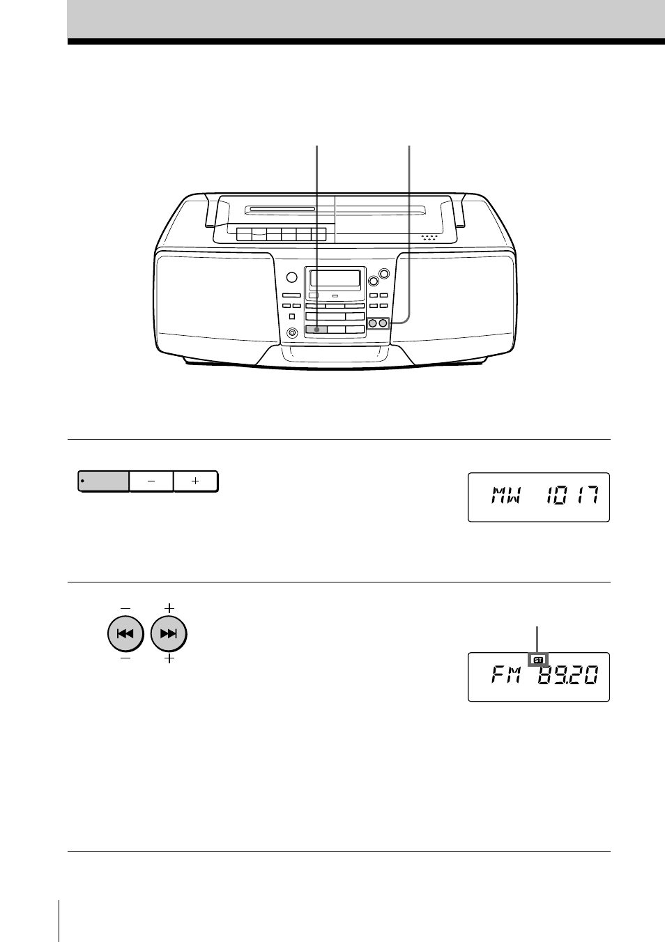 Radiorecepción | Sony CFD-S28L User Manual | Page 40 / 68