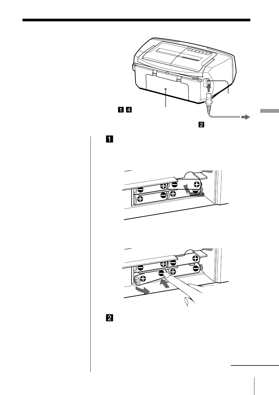 Selección de la fuente de alimentación | Sony CFD-S28L User Manual | Page 59 / 68