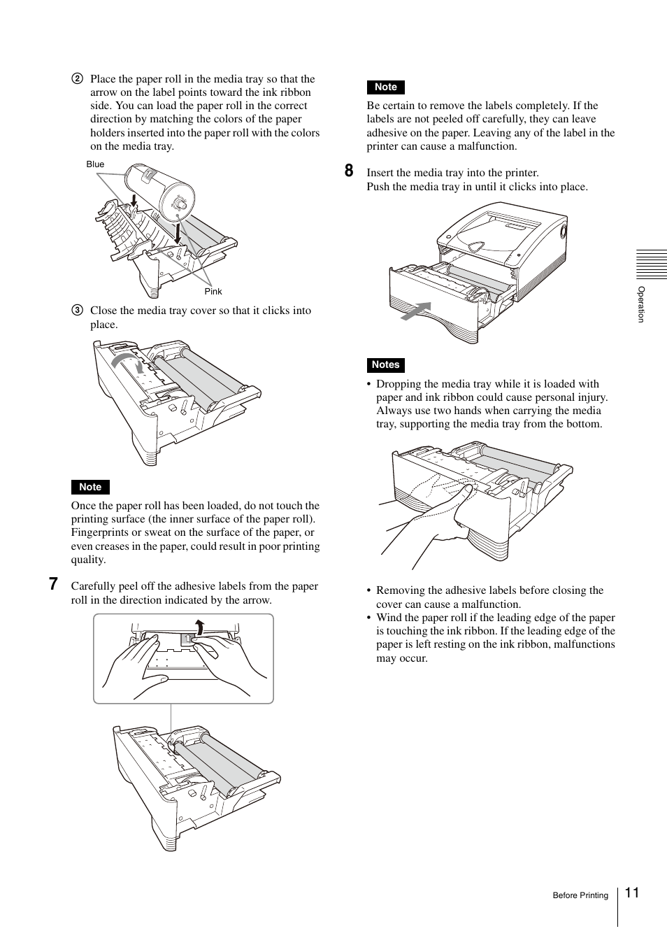 Sony UP-DR80 User Manual | Page 11 / 24
