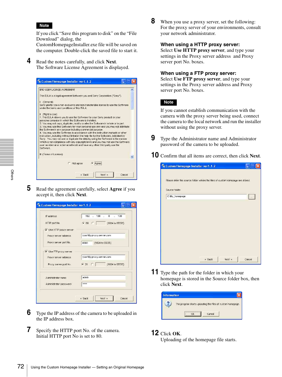 Sony SNC-P5 User Manual | Page 72 / 79