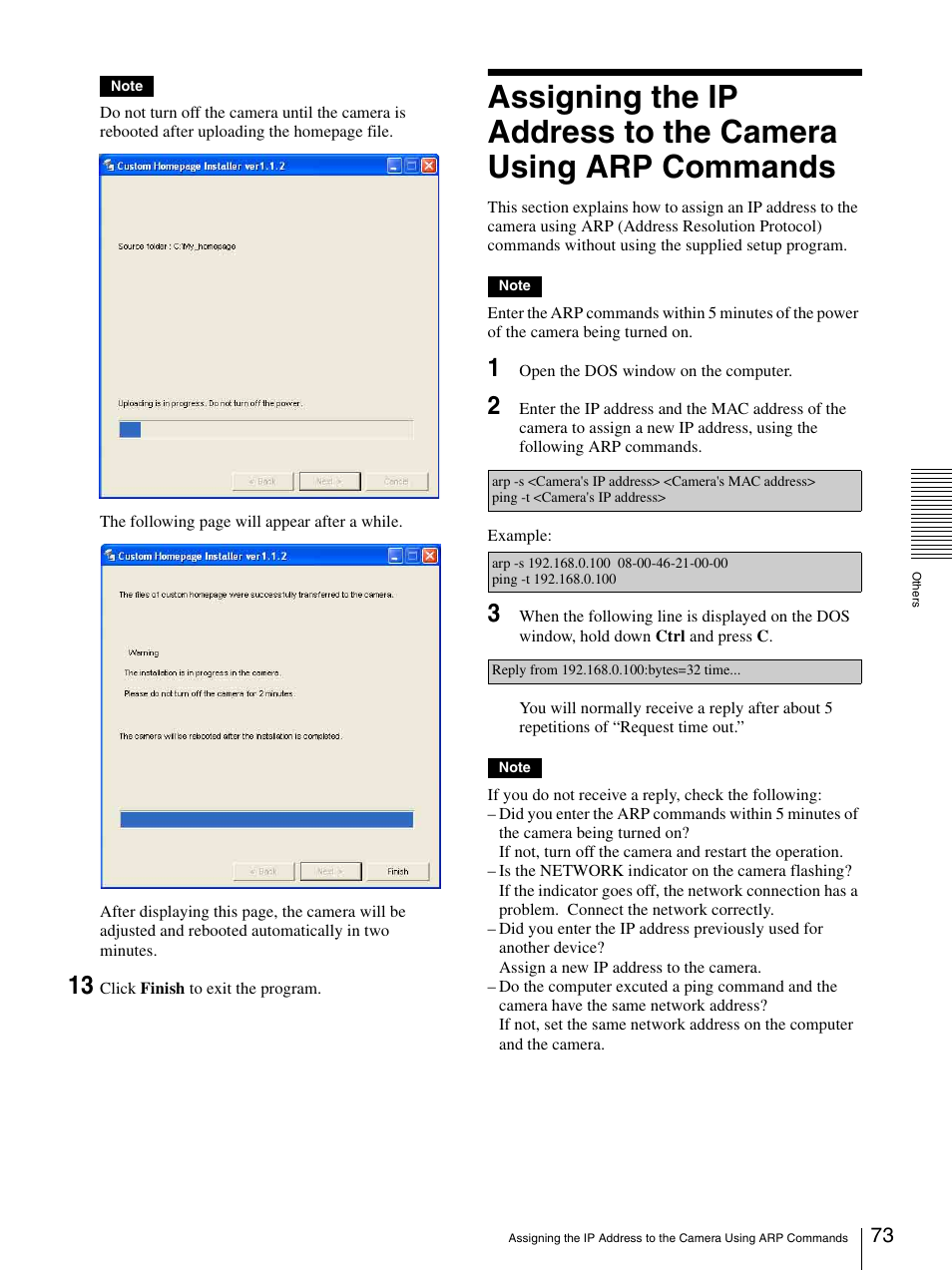 Sony SNC-P5 User Manual | Page 73 / 79