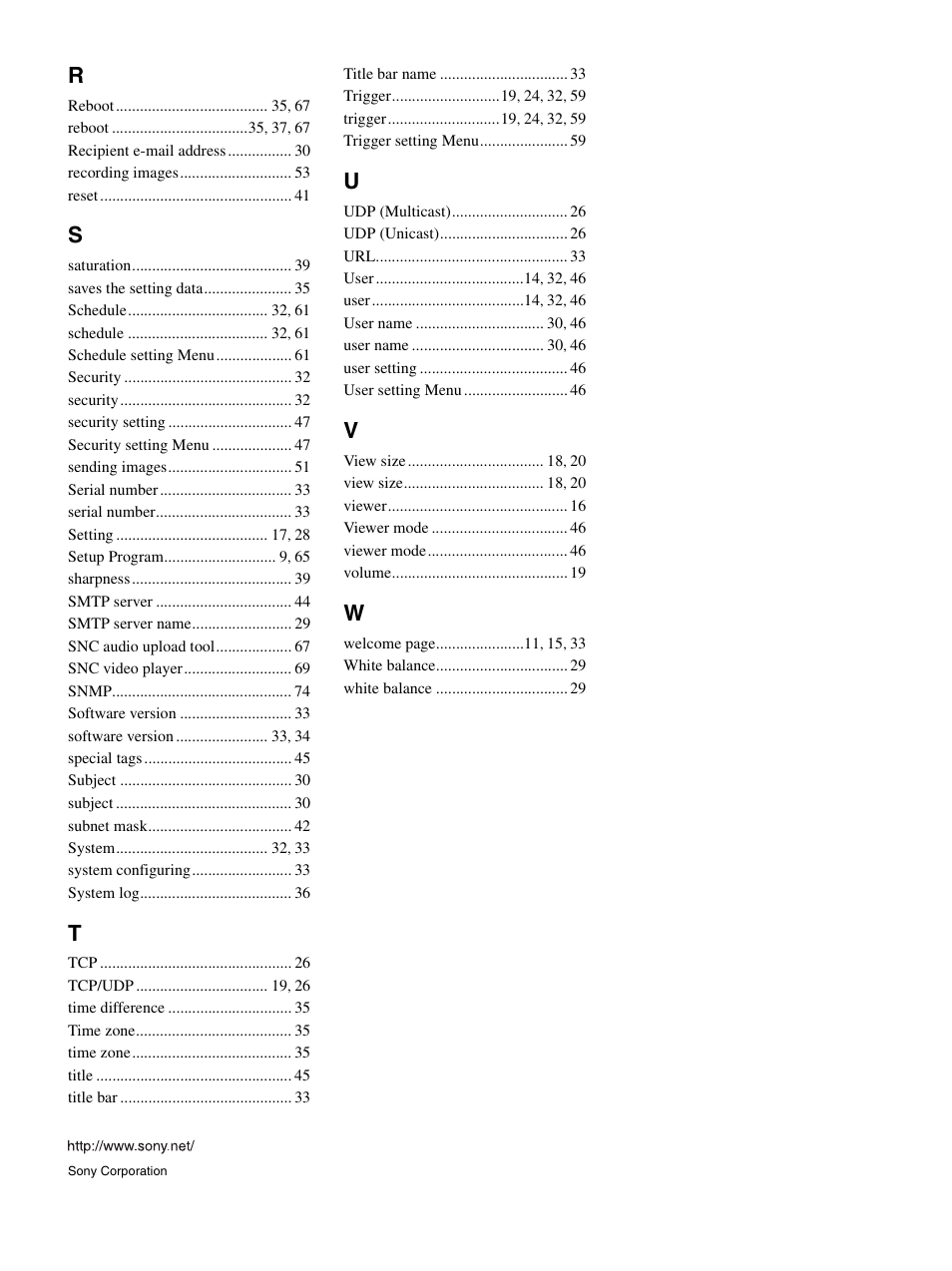 Sony SNC-P5 User Manual | Page 79 / 79