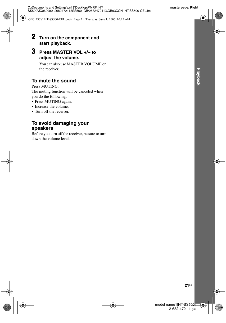 Sony HT-SS500 User Manual | Page 21 / 52