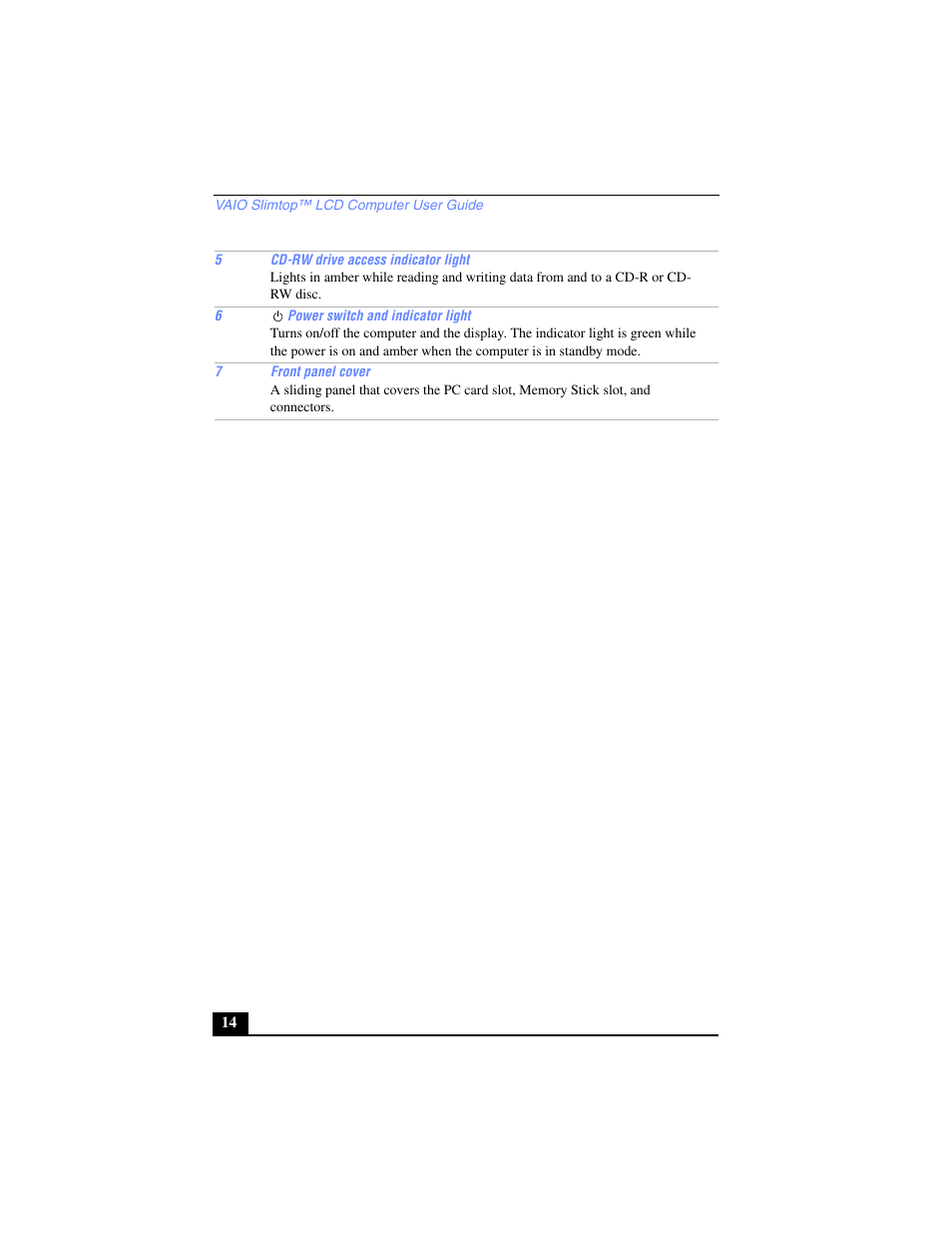 Sony PCV-LX700 User Manual | Page 14 / 76