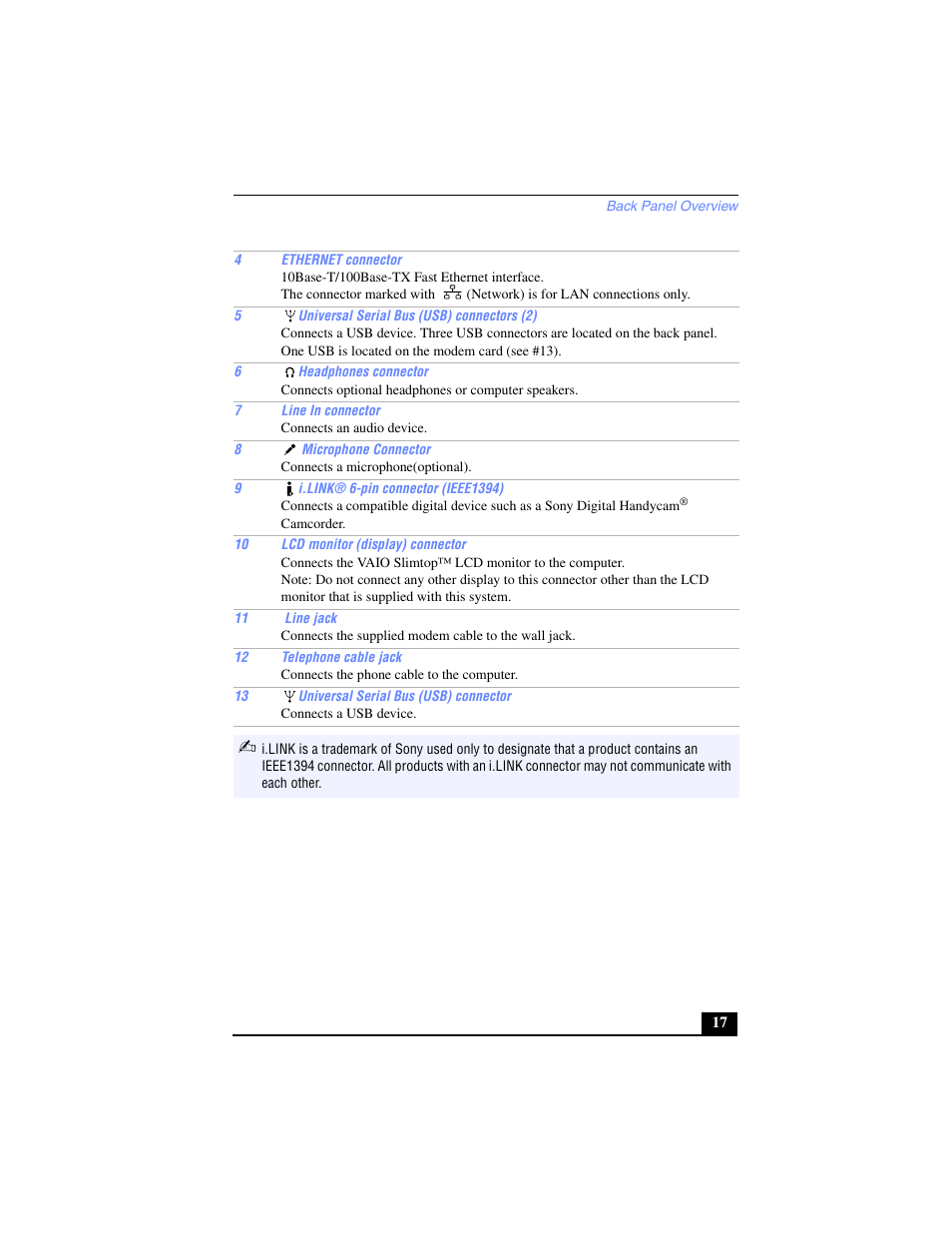 Sony PCV-LX700 User Manual | Page 17 / 76