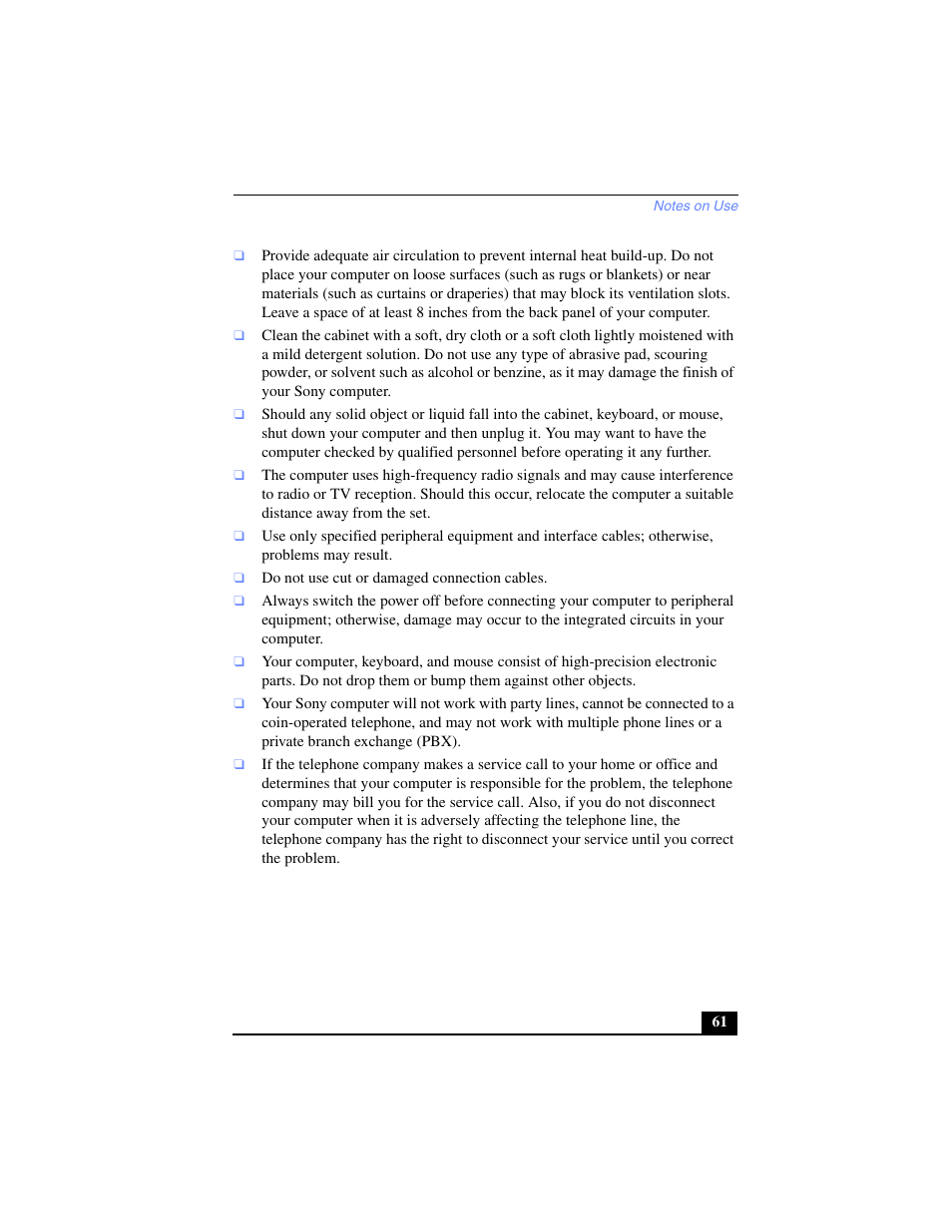 Sony PCV-LX700 User Manual | Page 61 / 76