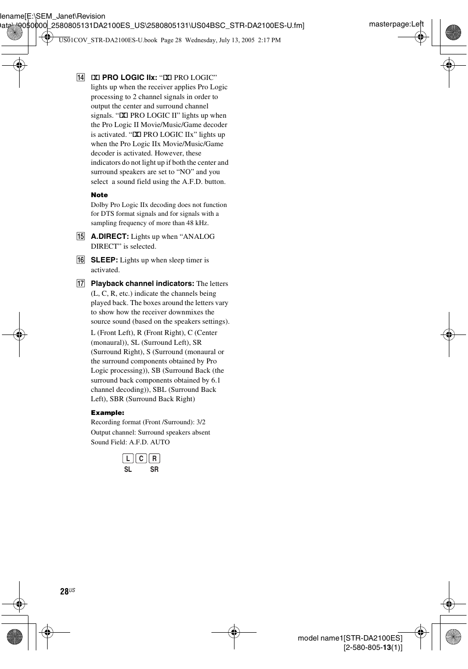 Sony STR-DA2100ES User Manual | Page 28 / 68