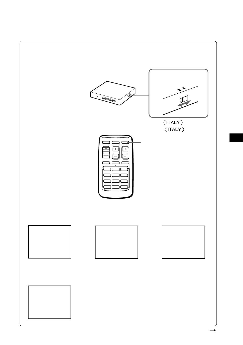 Getting started, Selecting a tv system, Tv system | Ccir/italy: set to 1 united kingdom: set to 2, Tv system selector continued n | Sony XTL-6100MK2 User Manual | Page 5 / 60