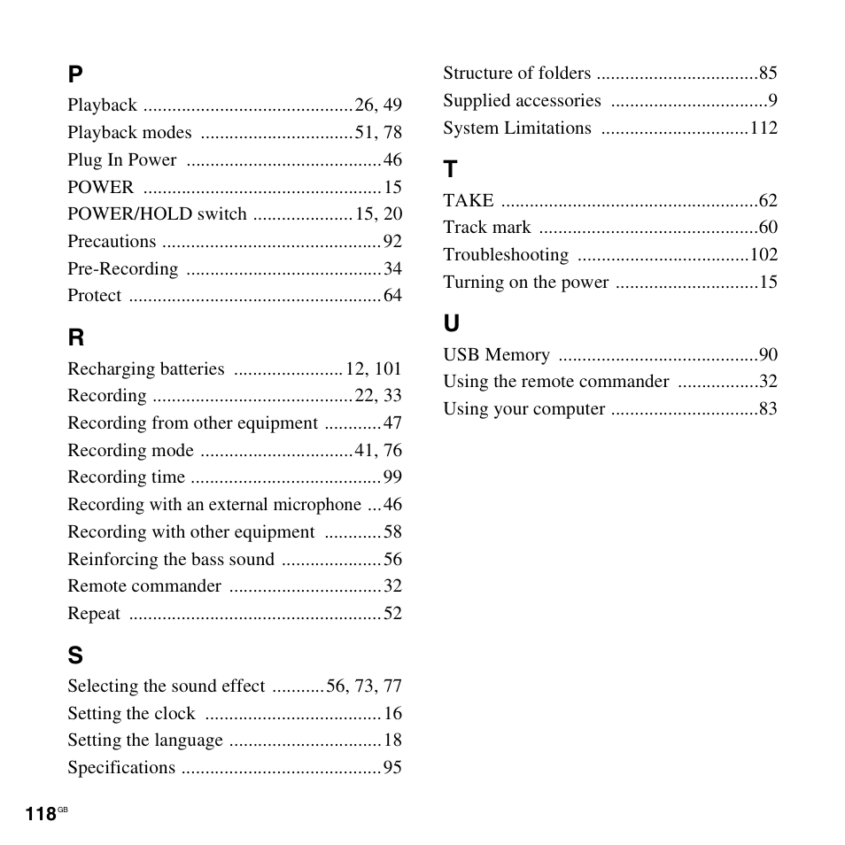 Sony 4-156-541-83(1) User Manual | Page 118 / 120