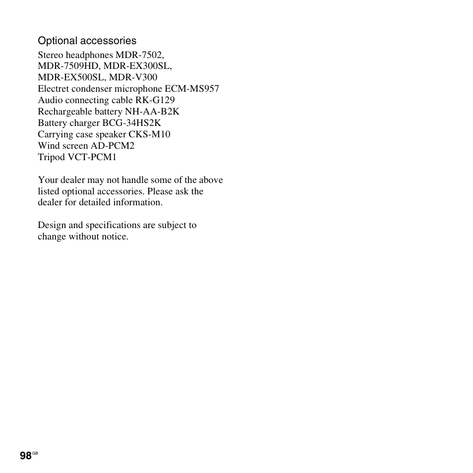 Sony 4-156-541-83(1) User Manual | Page 98 / 120