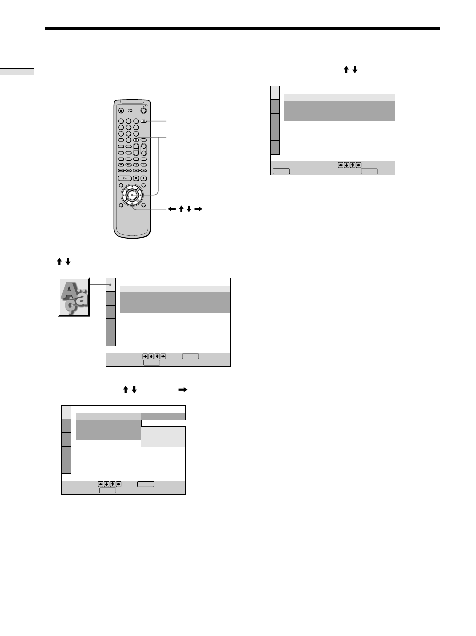 Selecting the language for on-screen display | Sony DVP S530D User Manual | Page 14 / 68