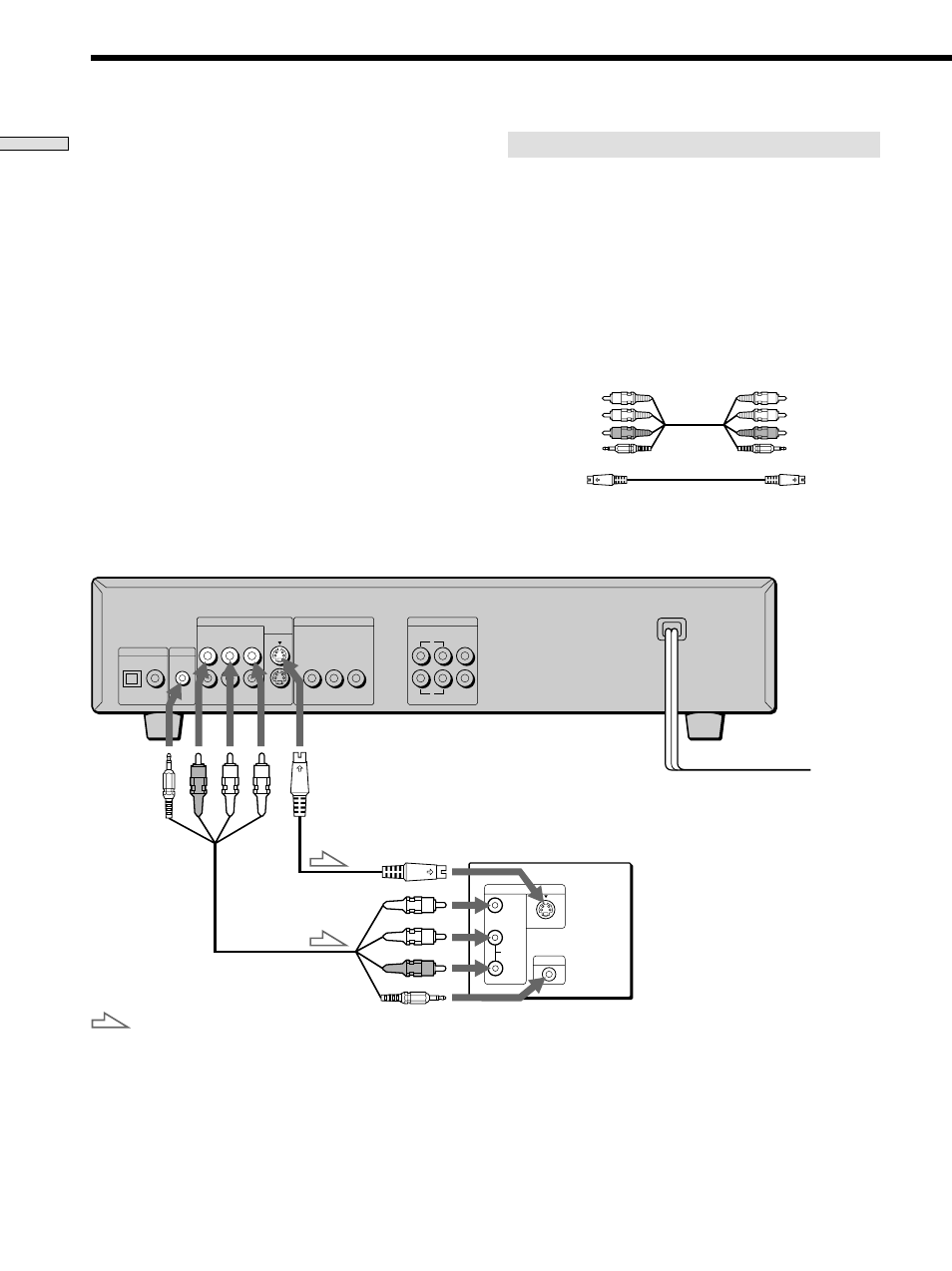 Tv hookups, Required cords, Getting started | Sony DVP S530D User Manual | Page 8 / 68