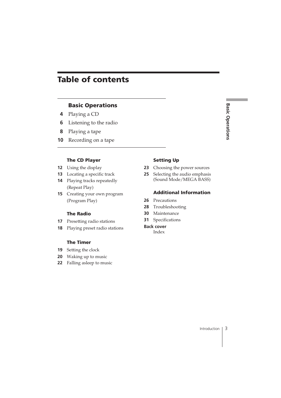 Sony CFD-370 User Manual | Page 3 / 32