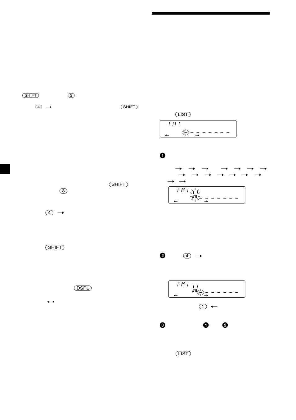 Storing the station names | Sony CDX-C5850 User Manual | Page 10 / 28