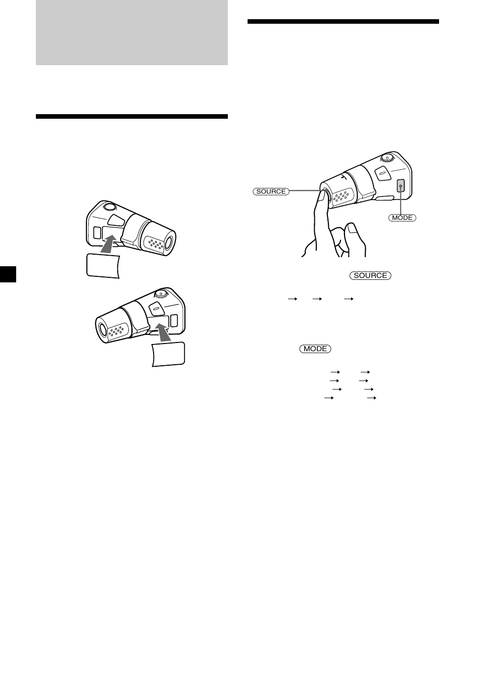 Other functions, Labeling the rotary commander, Using the rotary commander | Sony CDX-C5850 User Manual | Page 12 / 28