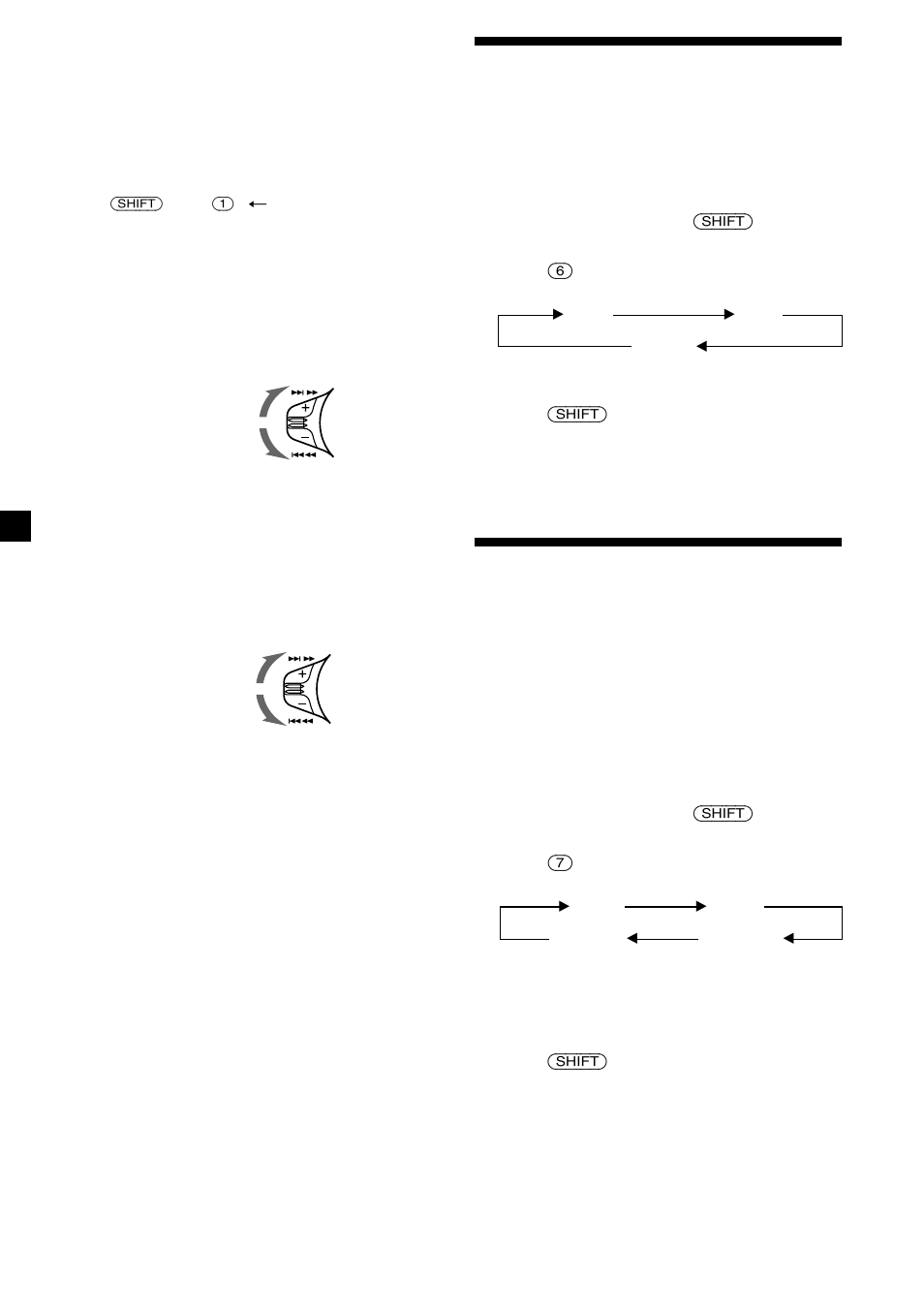 Playing tracks repeatedly, Playing tracks in random order, 16 playing tracks repeatedly | Sony CDX-C5850 User Manual | Page 16 / 28