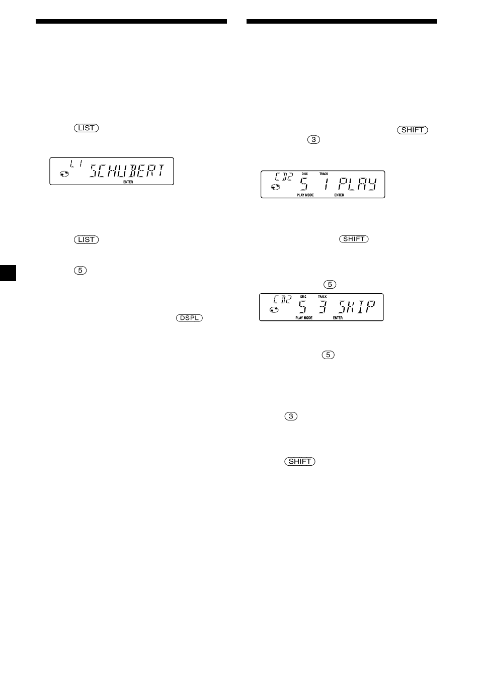 Locating a disc by name, Selecting specific tracks for playback, 18 selecting specific tracks for playback | Sony CDX-C5850 User Manual | Page 18 / 28