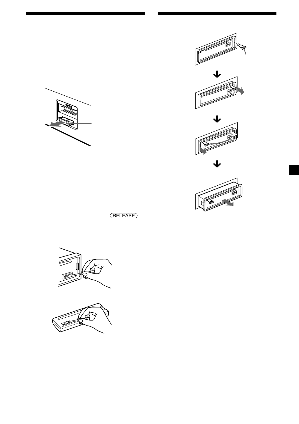 Maintenance, Dismounting the unit, 23 maintenance | Sony CDX-C5850 User Manual | Page 23 / 28