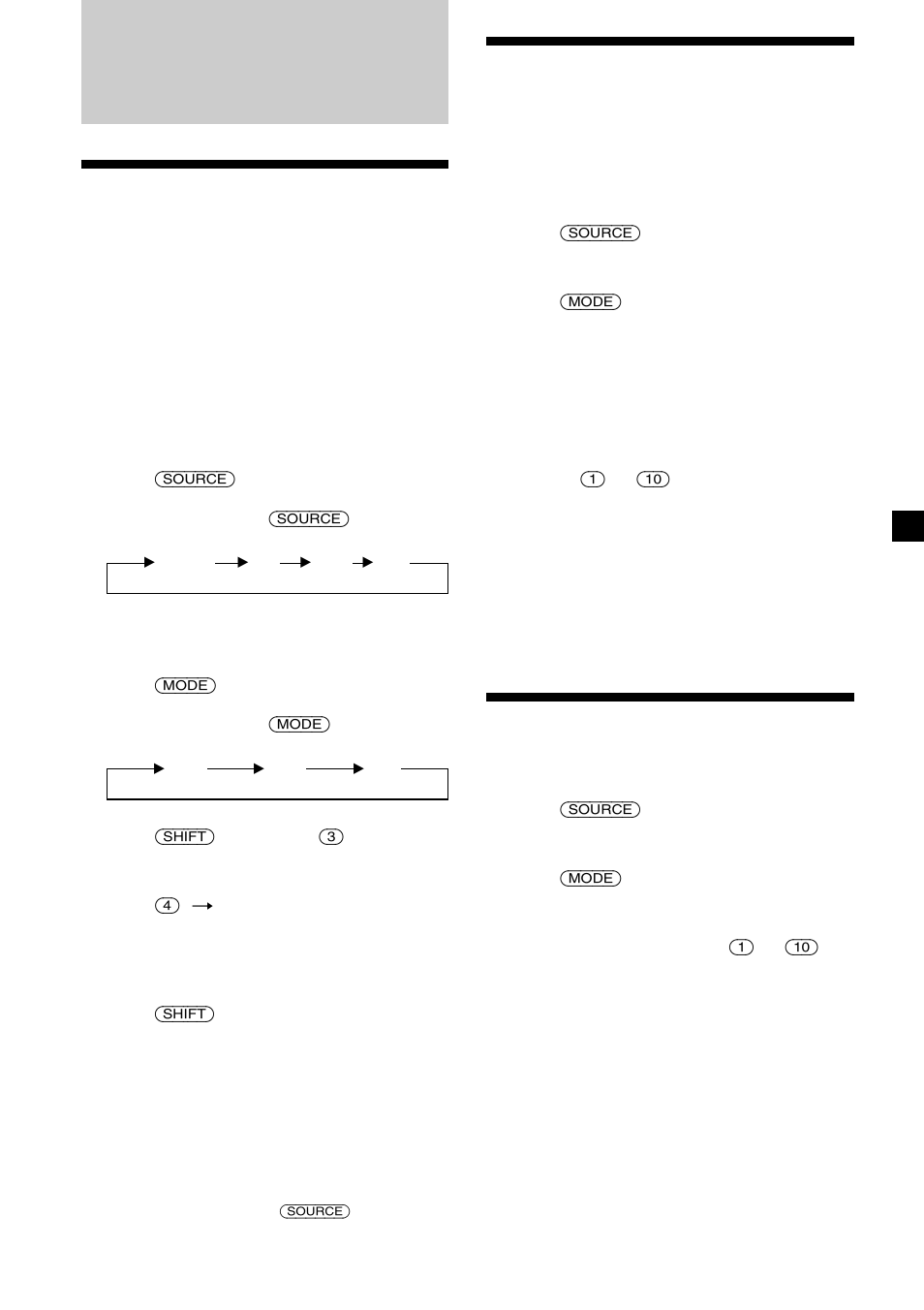 Radio, Memorizing stations automatically, Memorizing only the desired stations | Receiving the memorized stations | Sony CDX-C5850 User Manual | Page 9 / 28