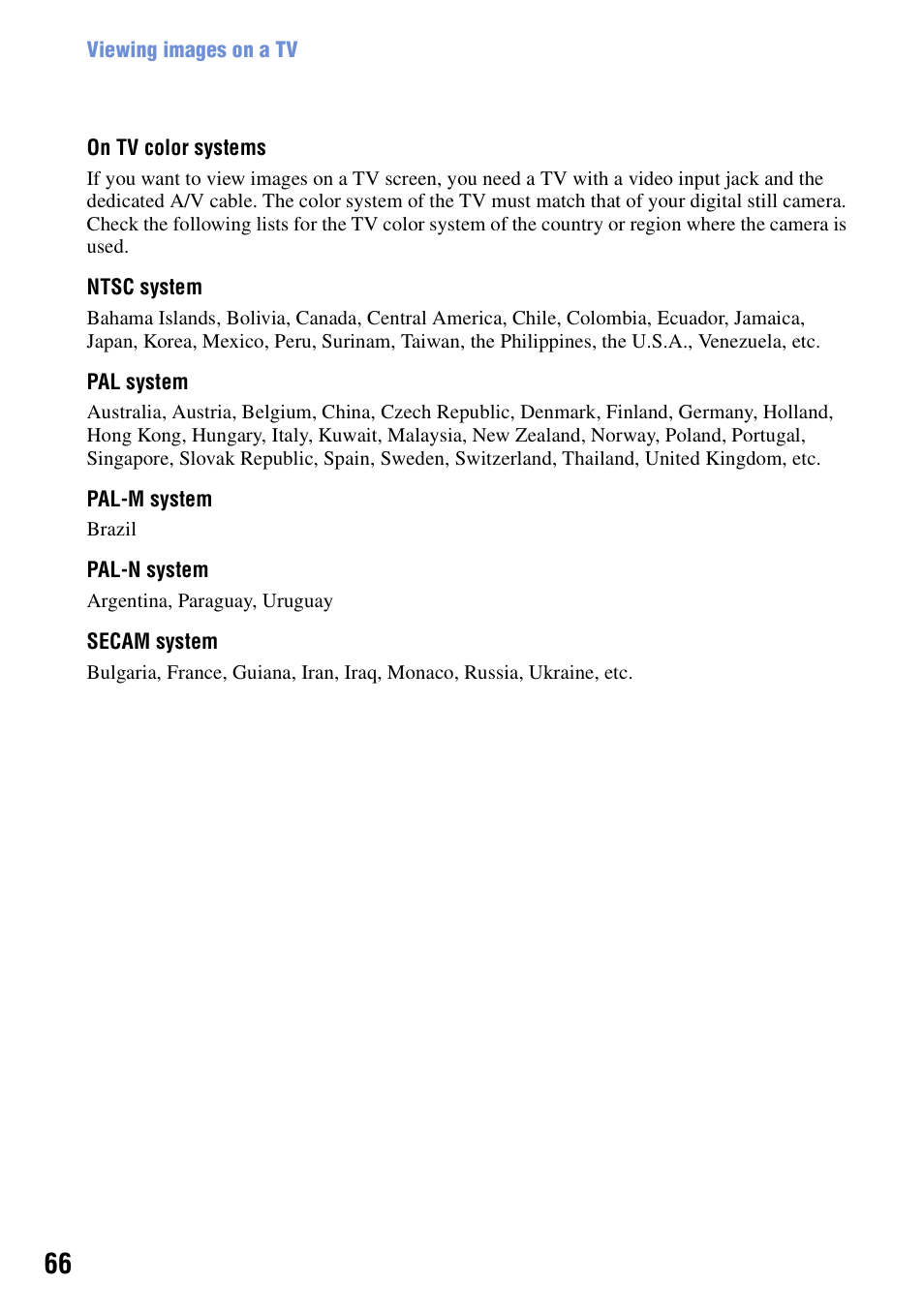 Sony DSC-S950 User Manual | Page 66 / 107