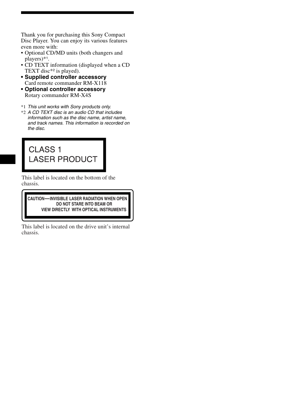 Welcome, 2welcome | Sony CDX-CA890X User Manual | Page 2 / 84