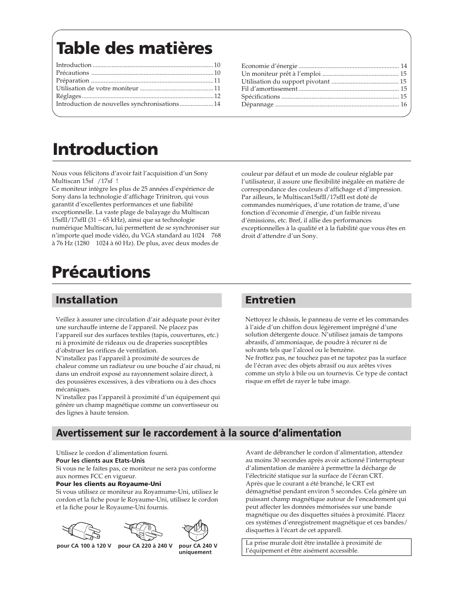 Sony CPD-17SF2 User Manual | Page 10 / 38
