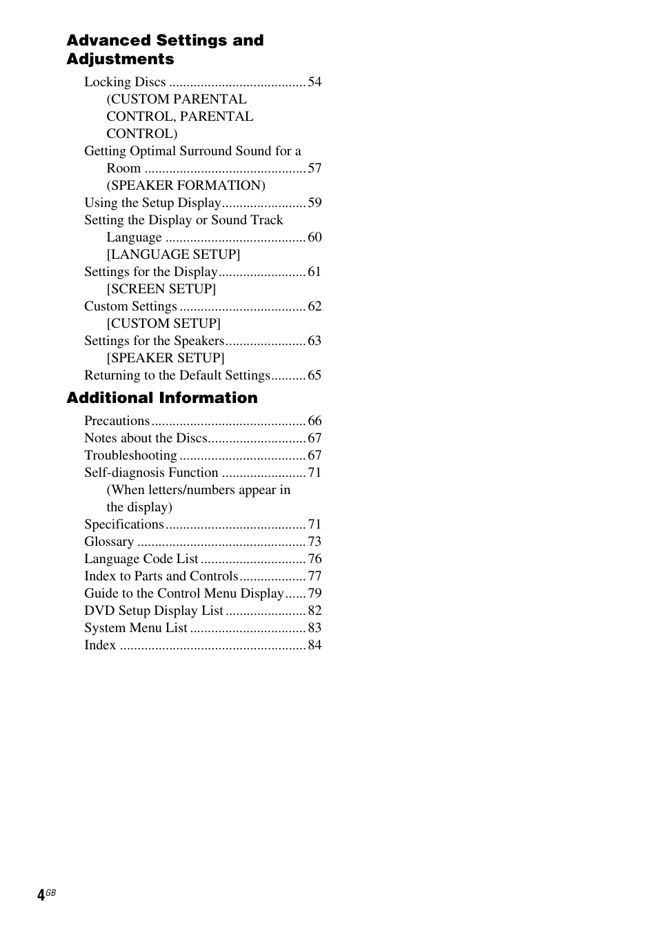 Sony 3-283-028-11(1) User Manual | Page 4 / 88