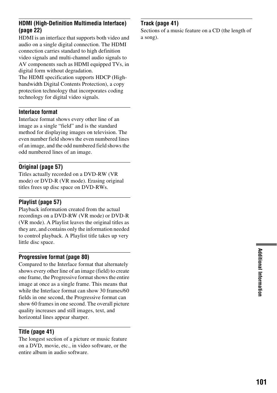 Sony RDR-GXD455 User Manual | Page 101 / 128