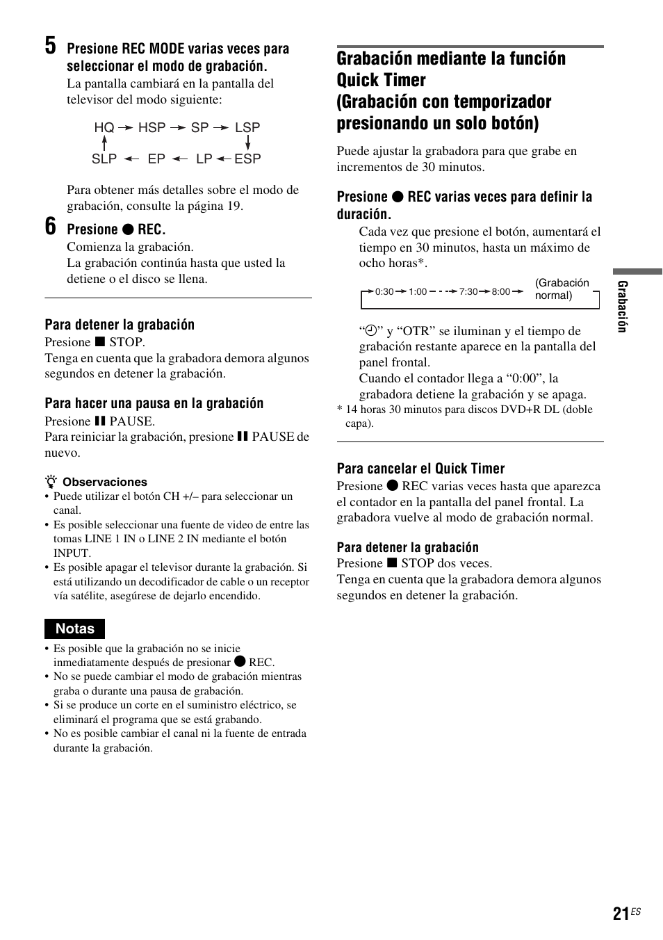 Sony RDR-GXD455 User Manual | Page 125 / 128