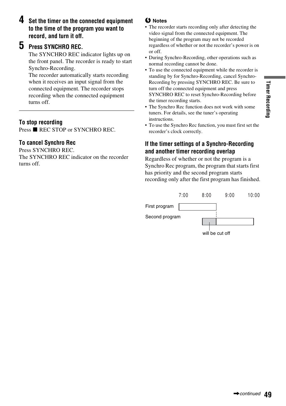 Sony RDR-GX310 User Manual | Page 49 / 104