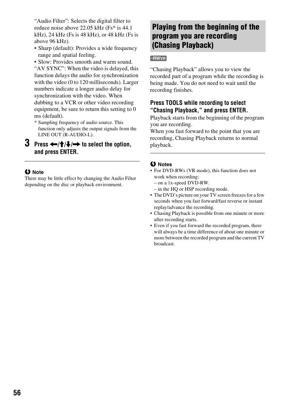 Sony RDR-GX310 User Manual | Page 56 / 104