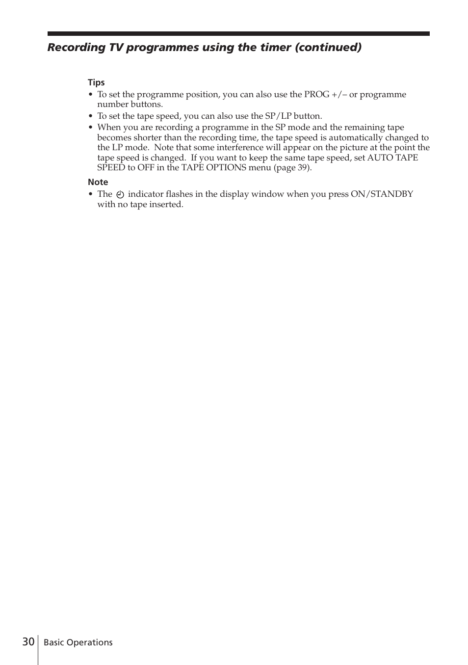 Sony SLV-E780EE User Manual | Page 30 / 52