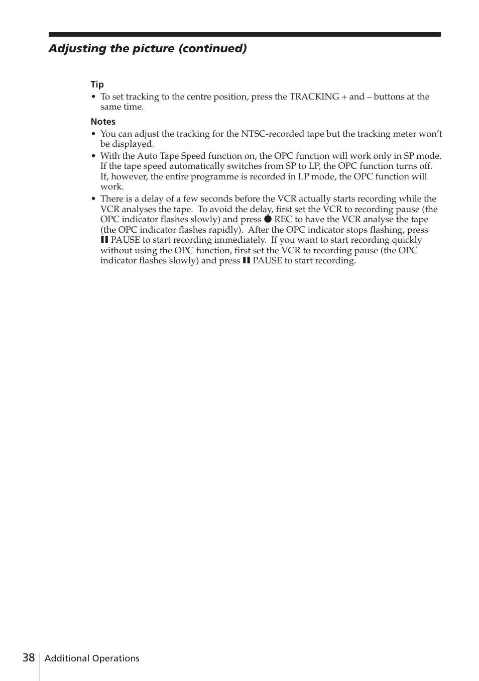 Sony SLV-E780EE User Manual | Page 38 / 52